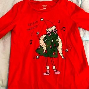 Girls long sleeve Christmas shirt